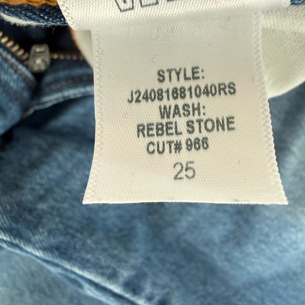 Veronica Beard Taylor High Rise Wide Leg Jeans Cuffed Denim 25 - Picture 7 of 9